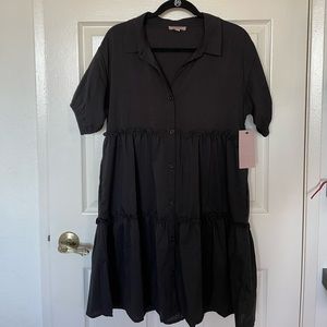Black babydoll dress